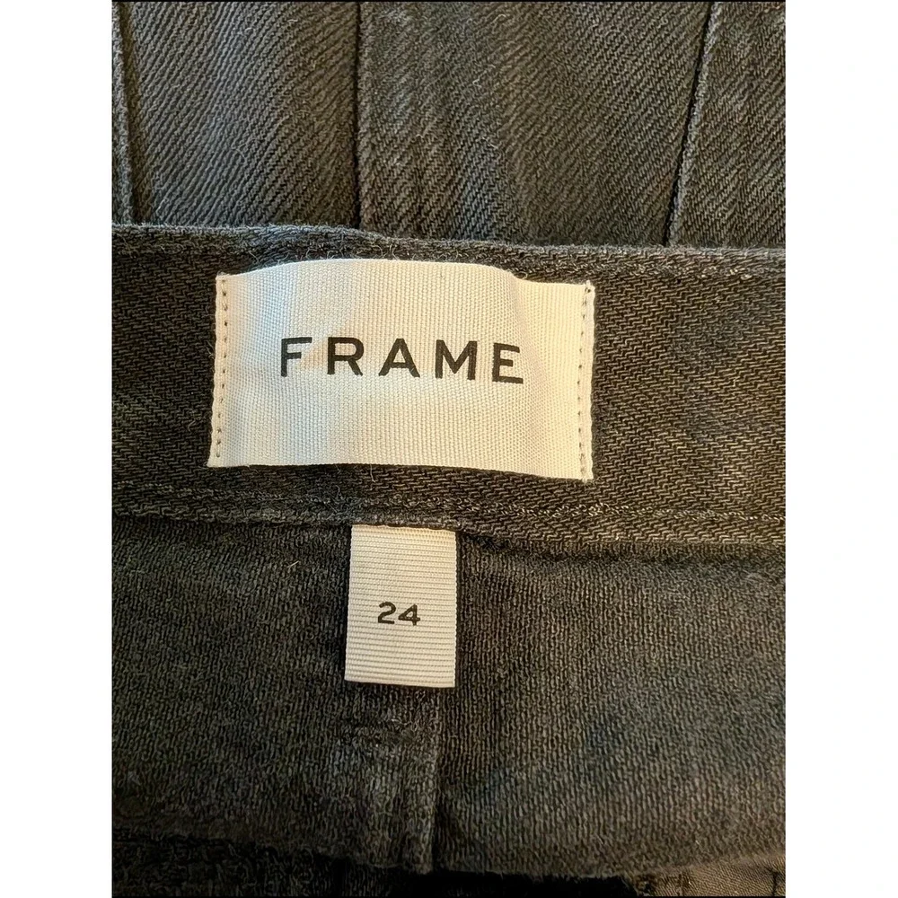 FRAME Beacon Black Sequin Denim Sparkle Disco Edgy Glam‎ Chic Mini Skirt Sz 24